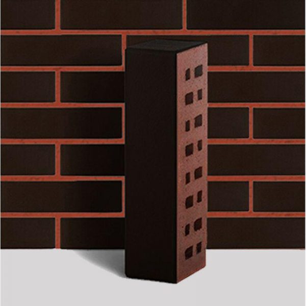 Фасадный клинкер ЛСР “Рейкьявик” черный, гладкий 0.7НФ